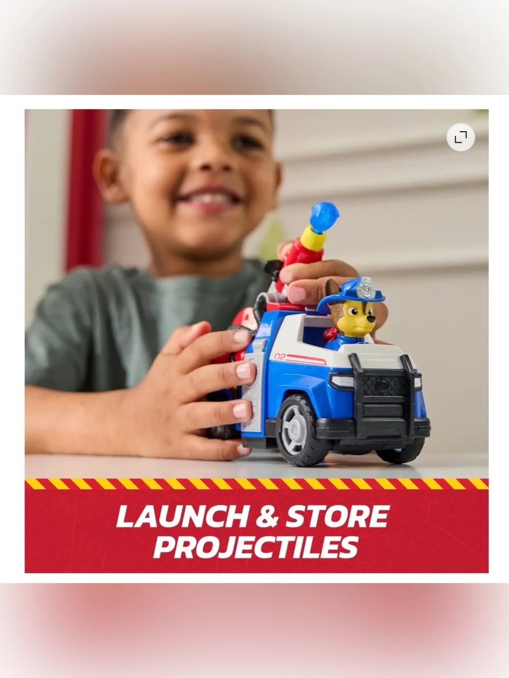 PAW Patrol Fire Rescue: Chase Rescue Fire Cruiser with Figure, Launcher & Access